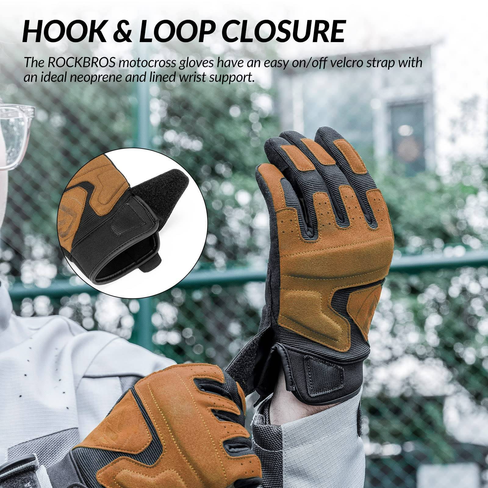 ROCKBROS Motorradhandschuhe Winddichte Touchscreen Herren Handschuhe - Image 22
