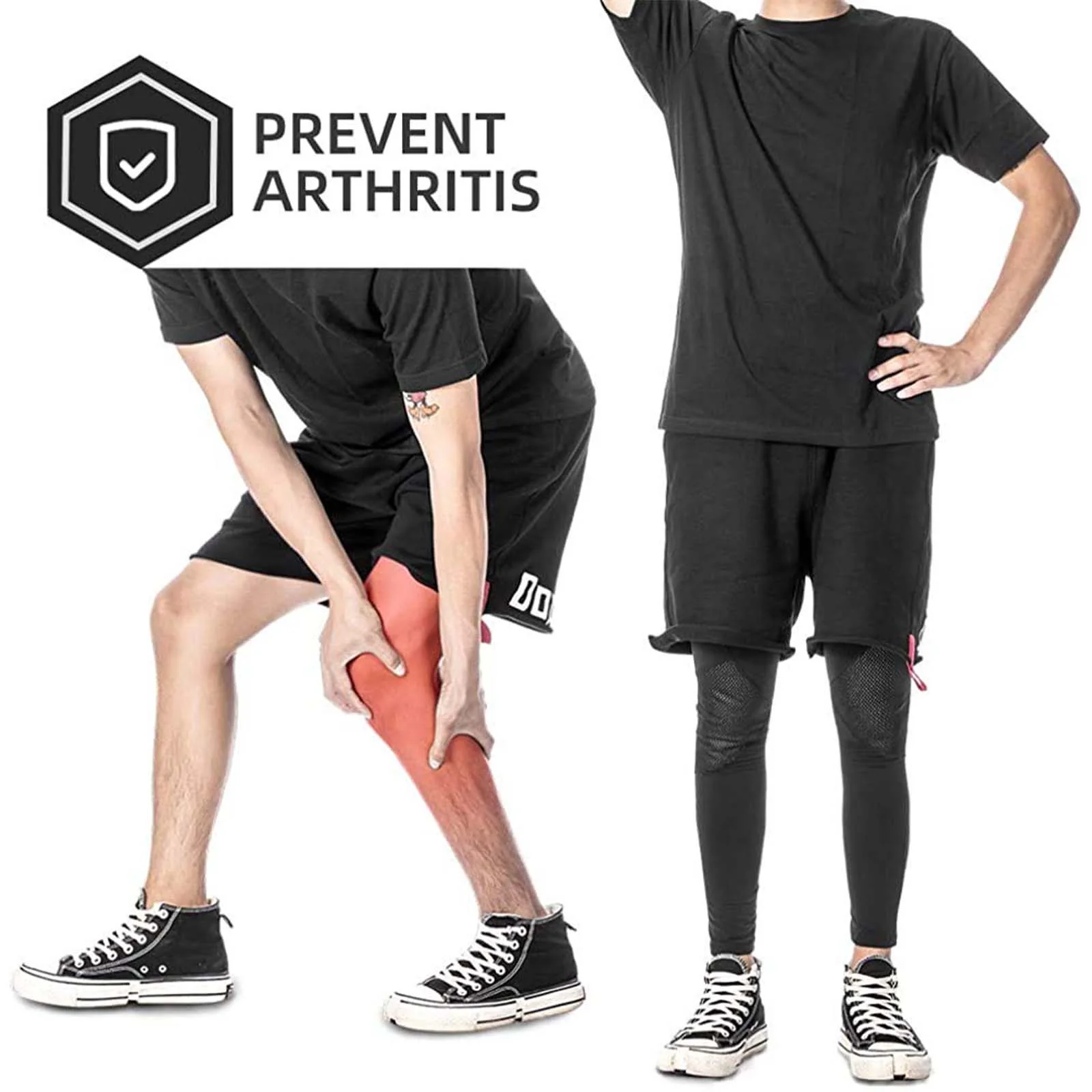 ROCKBROS Radsport Beinlinge Knieschutz Winter Anti Rutschen Beinwärmer - Image 3
