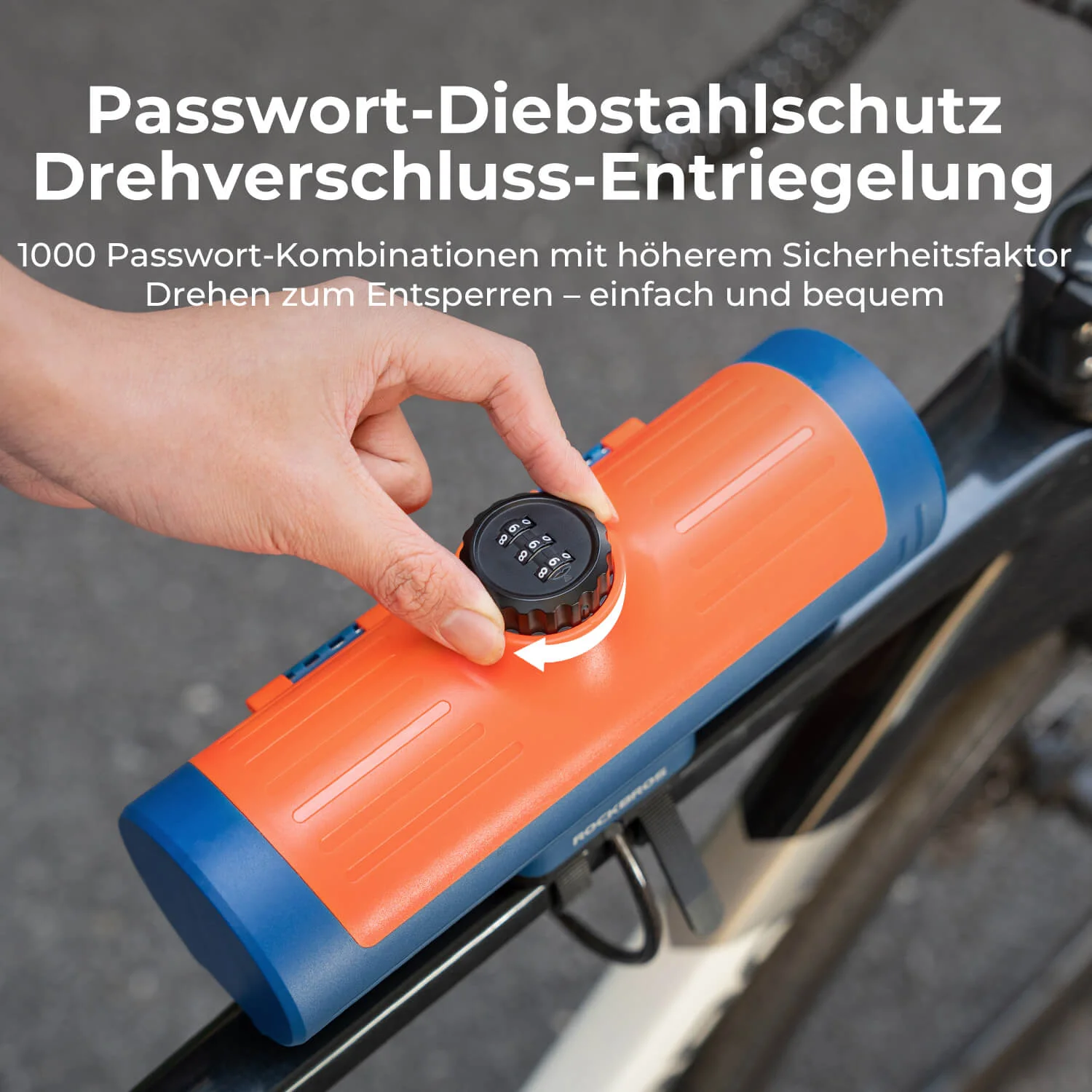 ROCKBROS Rahmen Box Abschließbare Fahrradbox Niemals Verformen/Sicher/Wasserdicht - Image 5