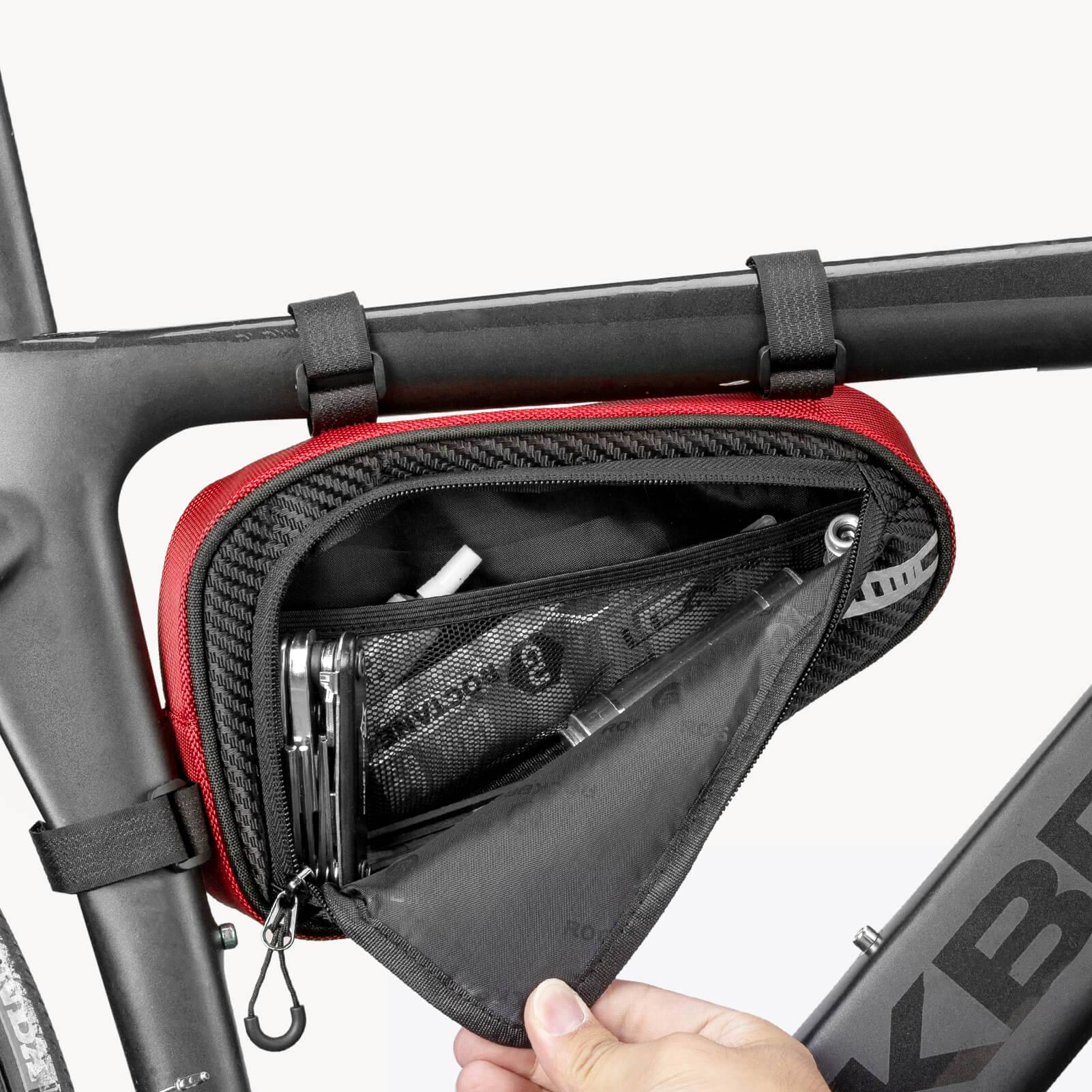 ROCKBROS Rahmentasche wasserdicht Dreieckstasche für MTB & Rennräder 1,2L - Image 11