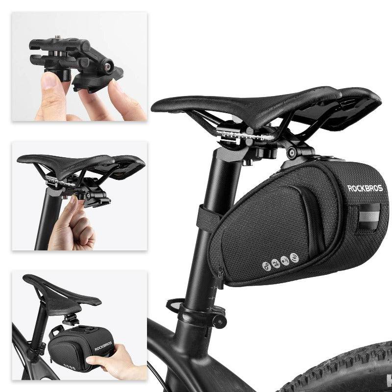 ROCKBROS Satteltasche mit Schnellverschluss 1L für MTB Rennrad Faltrad - Image 5