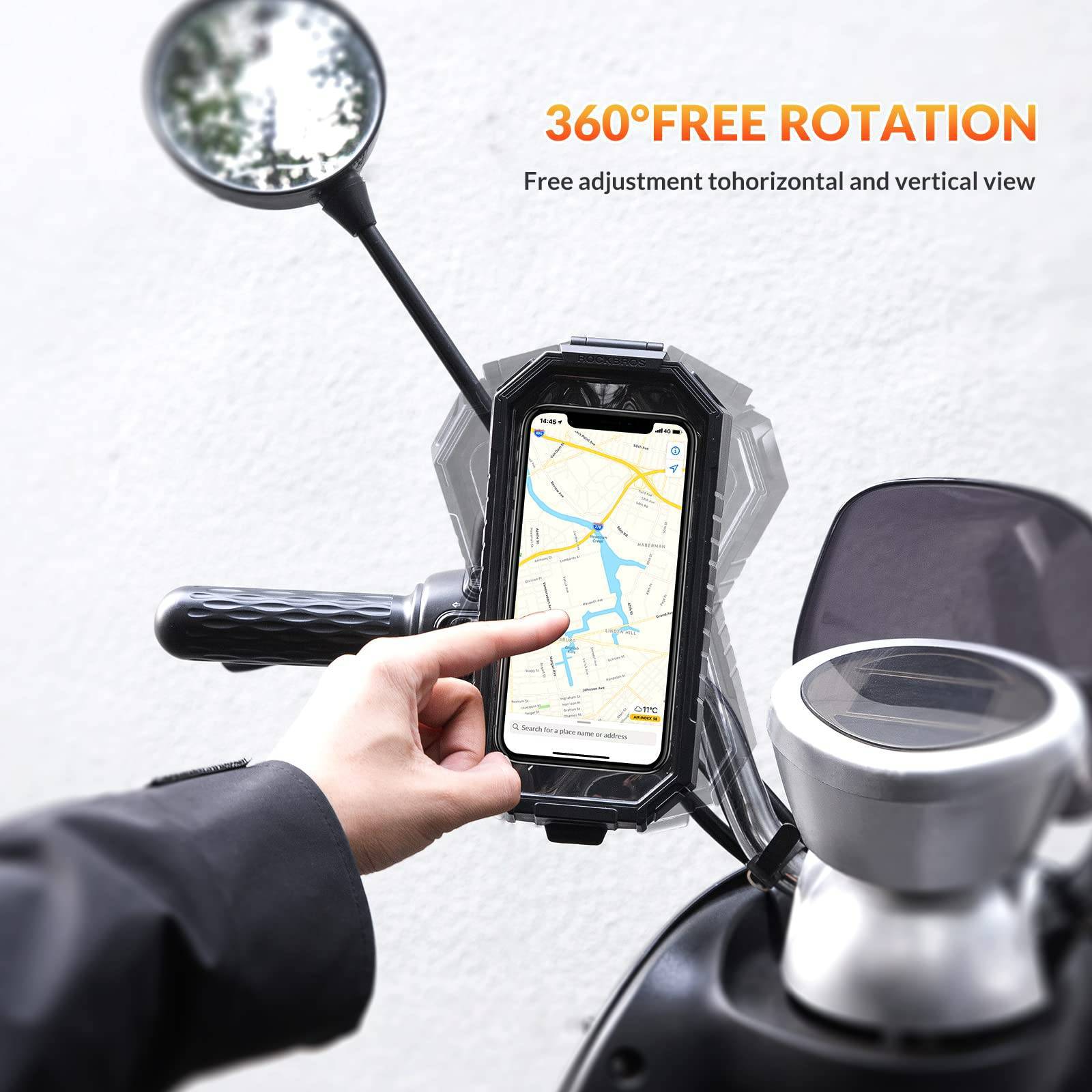 ROCKBROS Smartphone Halterung 360° Drehbar für 6,8 Zoll Smartphone - Image 3