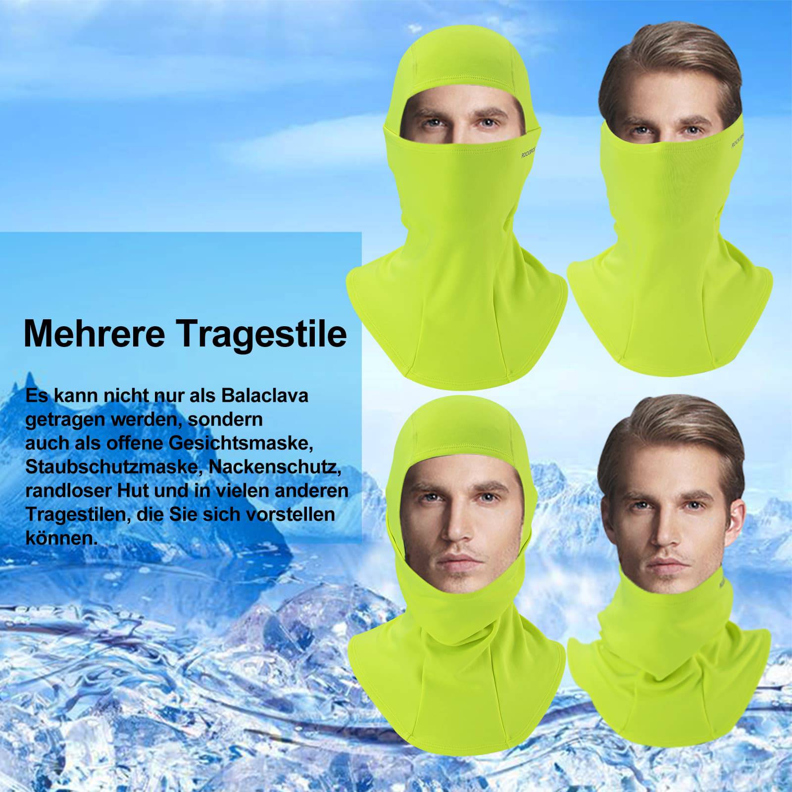 ROCKBROS Sturmhaube Herbst Winter Balaclava für Outdoorsports Unisex - Image 26