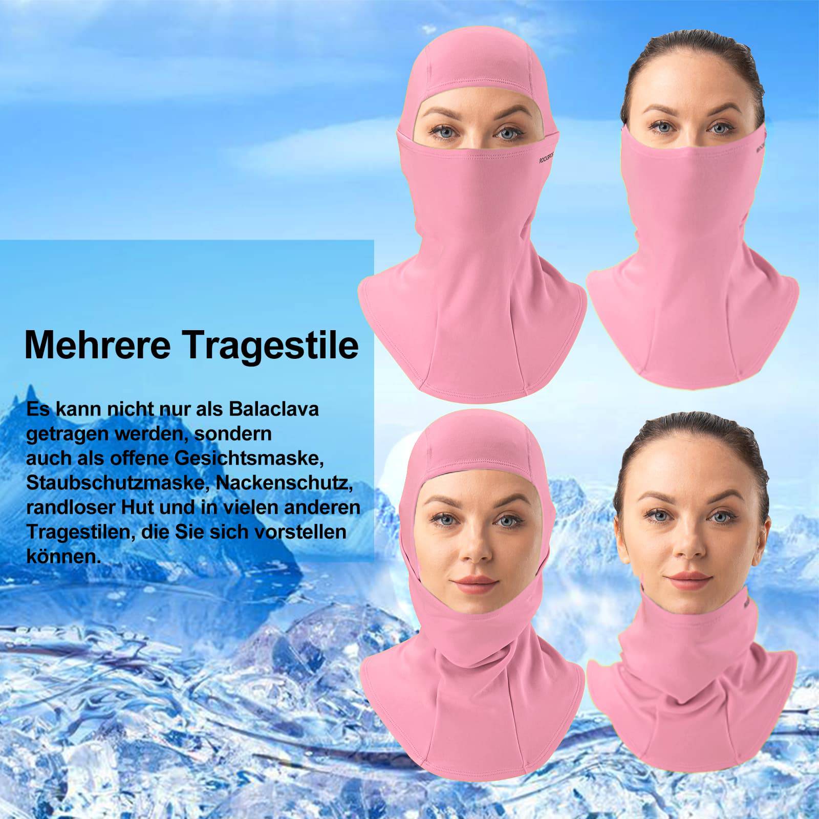 ROCKBROS Sturmhaube Herbst Winter Balaclava für Outdoorsports Unisex - Image 54