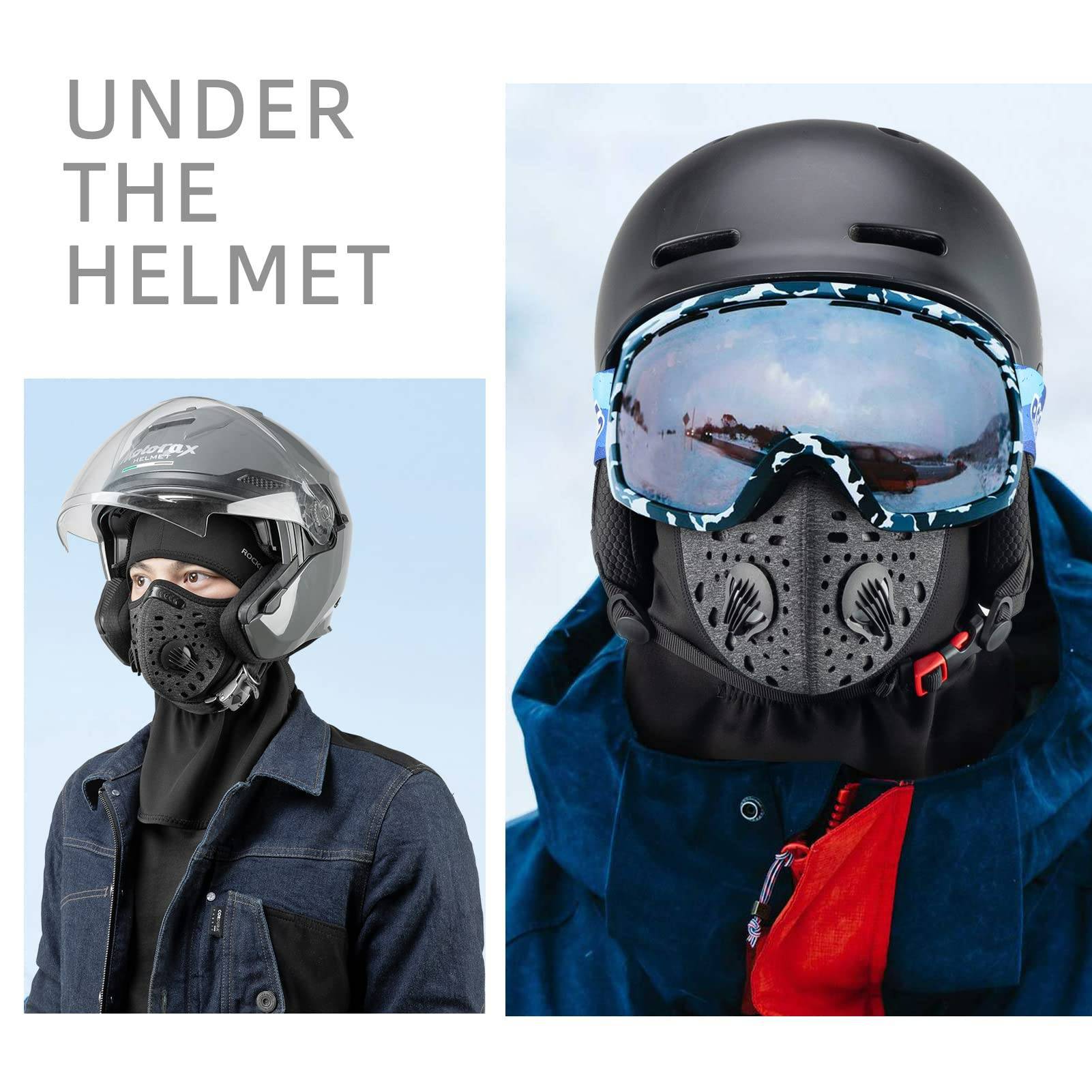 ROCKBROS Winddicht & Staubdicht Sturmhaube Balaclava Winter Halswärmer - Image 6