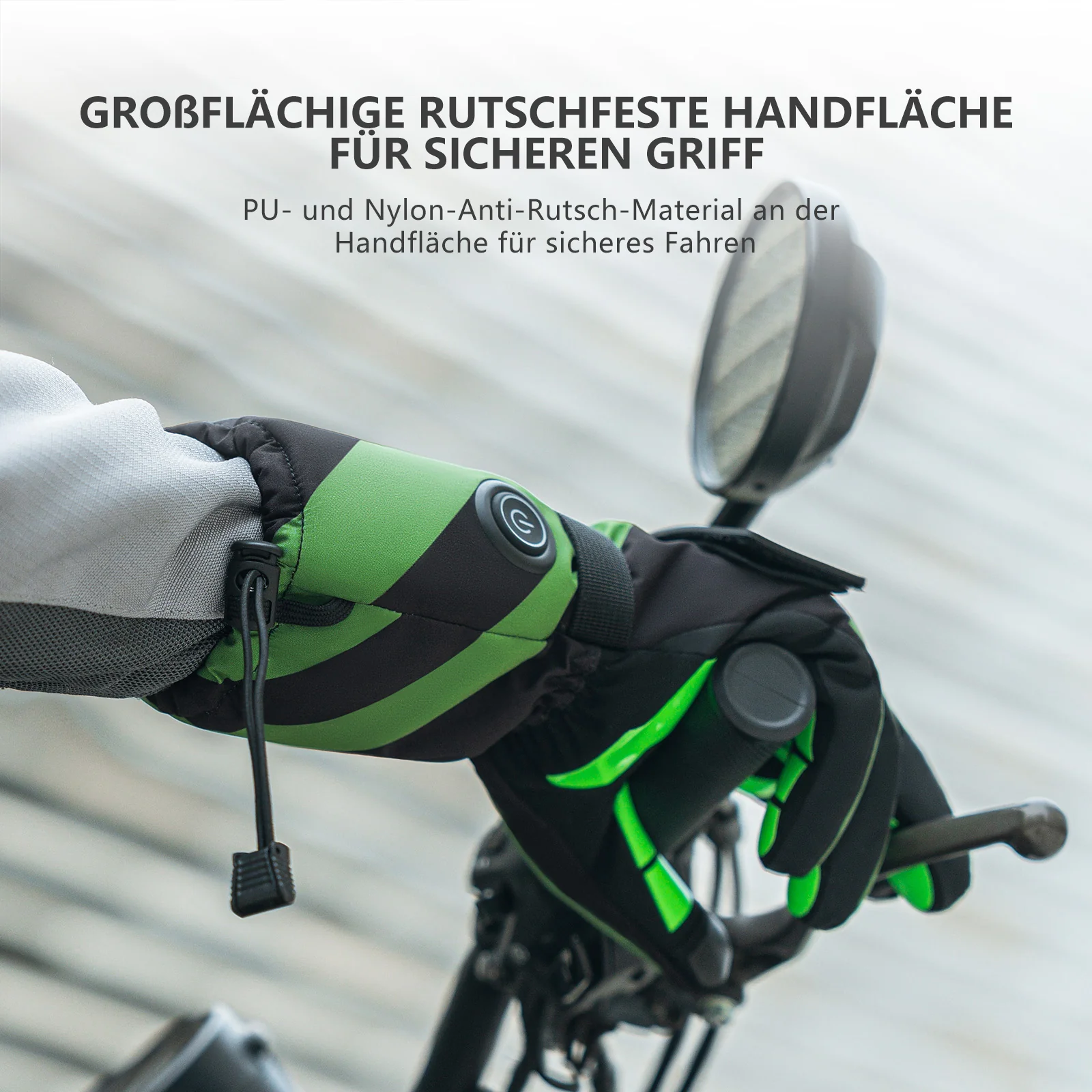 ROCKBROS Winter Beheizte Fahrradhandschuhe Handschuhe 3 Heizstufen M-XL - Image 8