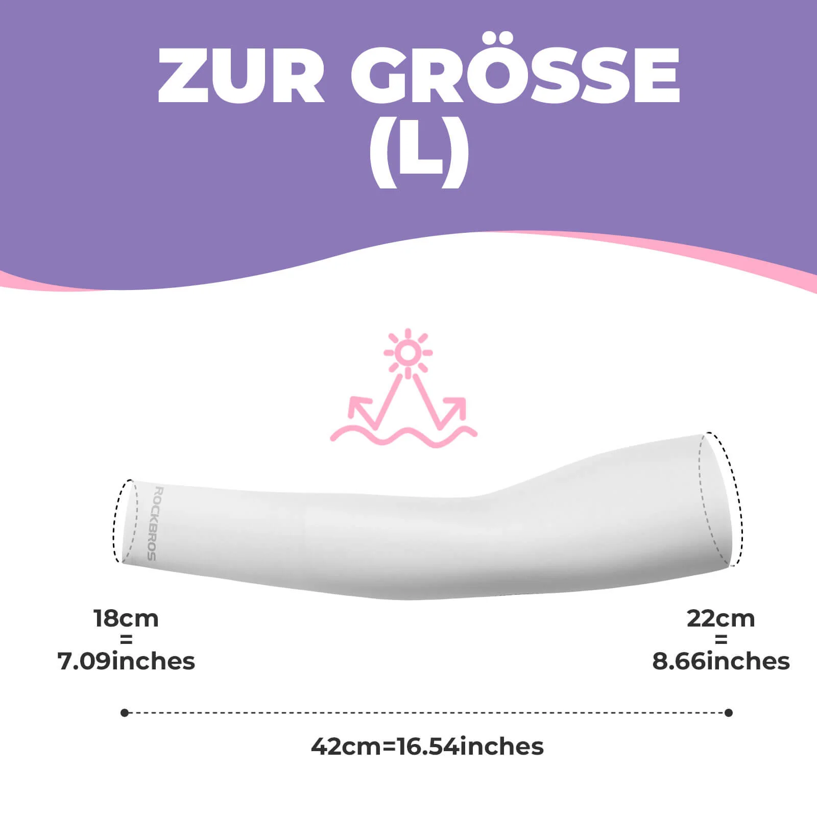 Sonnen Armlinge Arm Sleeve Kühles Gefühl Schnelltrocknend - Image 12