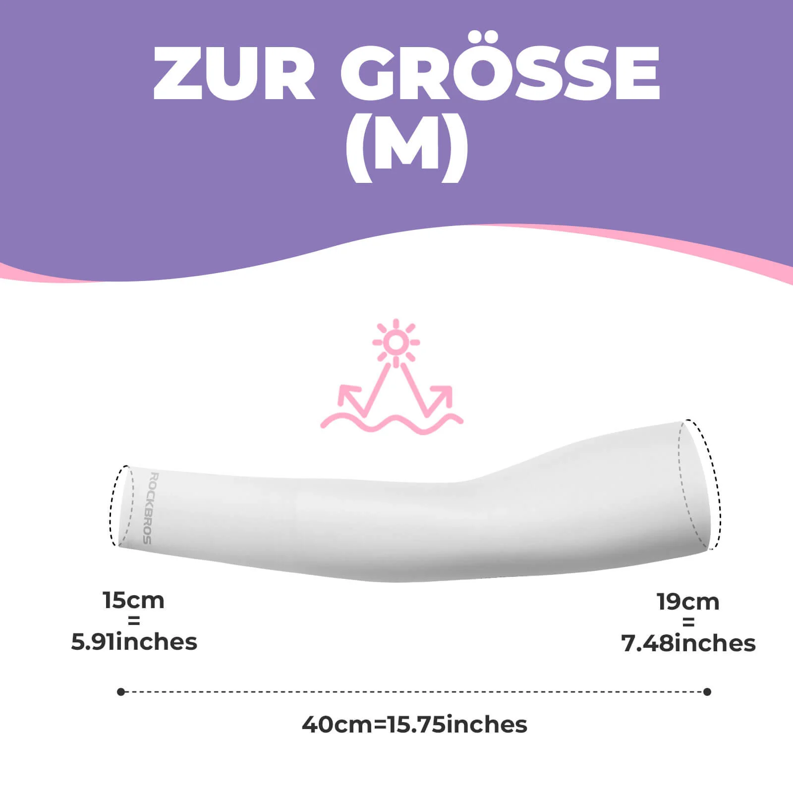 Sonnen Armlinge Arm Sleeve Kühles Gefühl Schnelltrocknend - Image 13