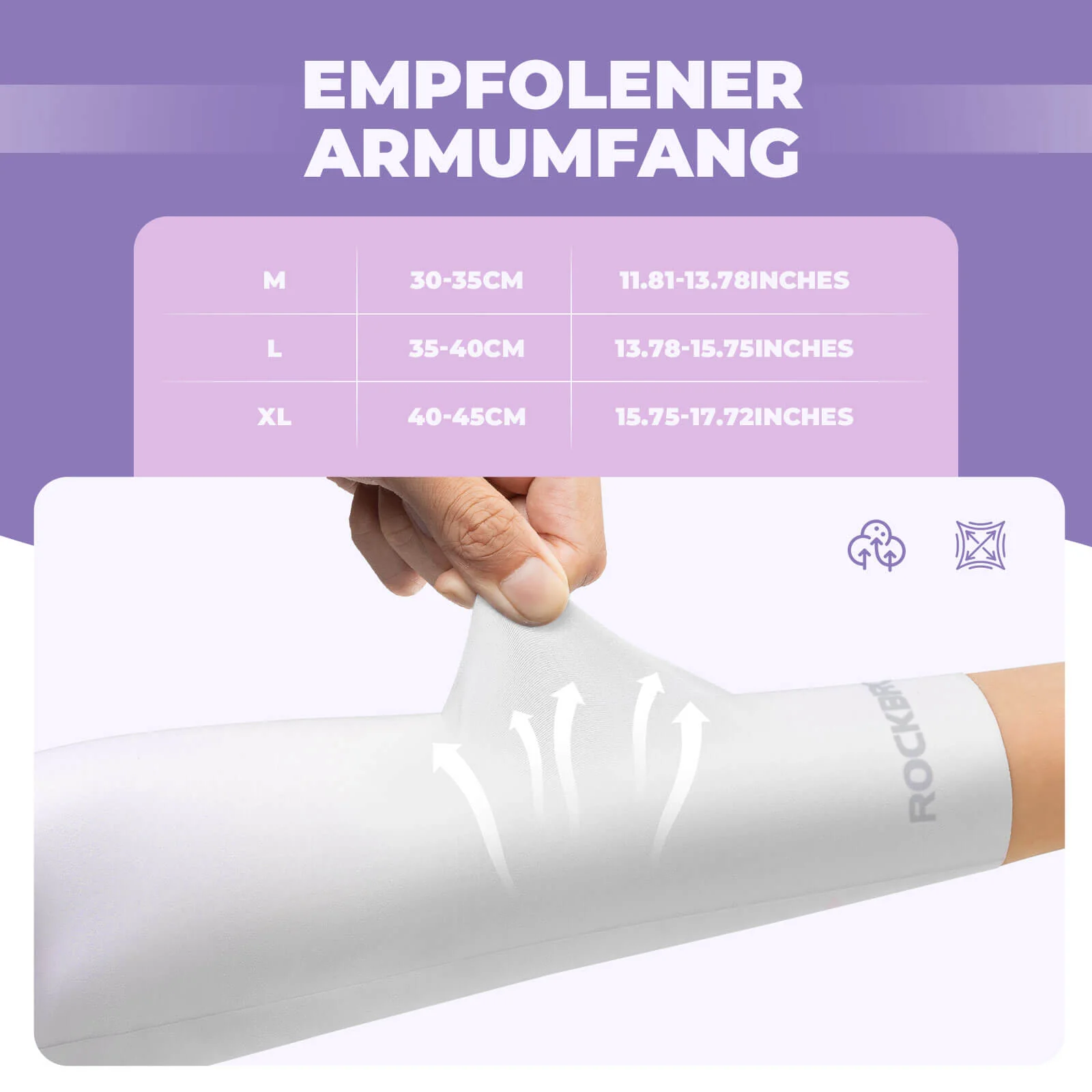 Sonnen Armlinge Arm Sleeve Kühles Gefühl Schnelltrocknend - Image 15