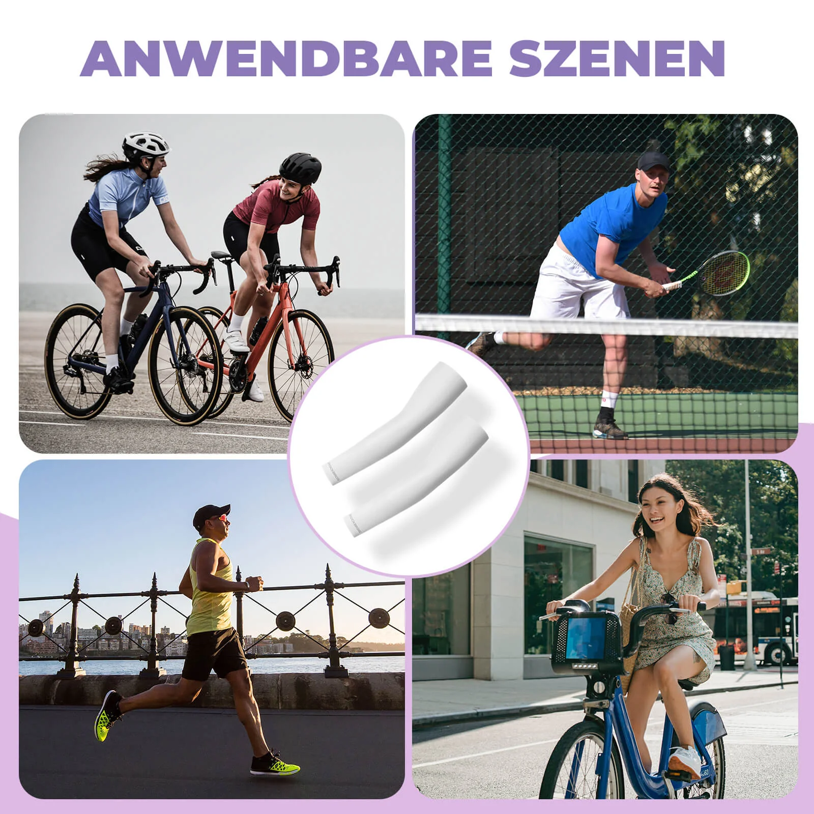 Sonnen Armlinge Arm Sleeve Kühles Gefühl Schnelltrocknend - Image 16