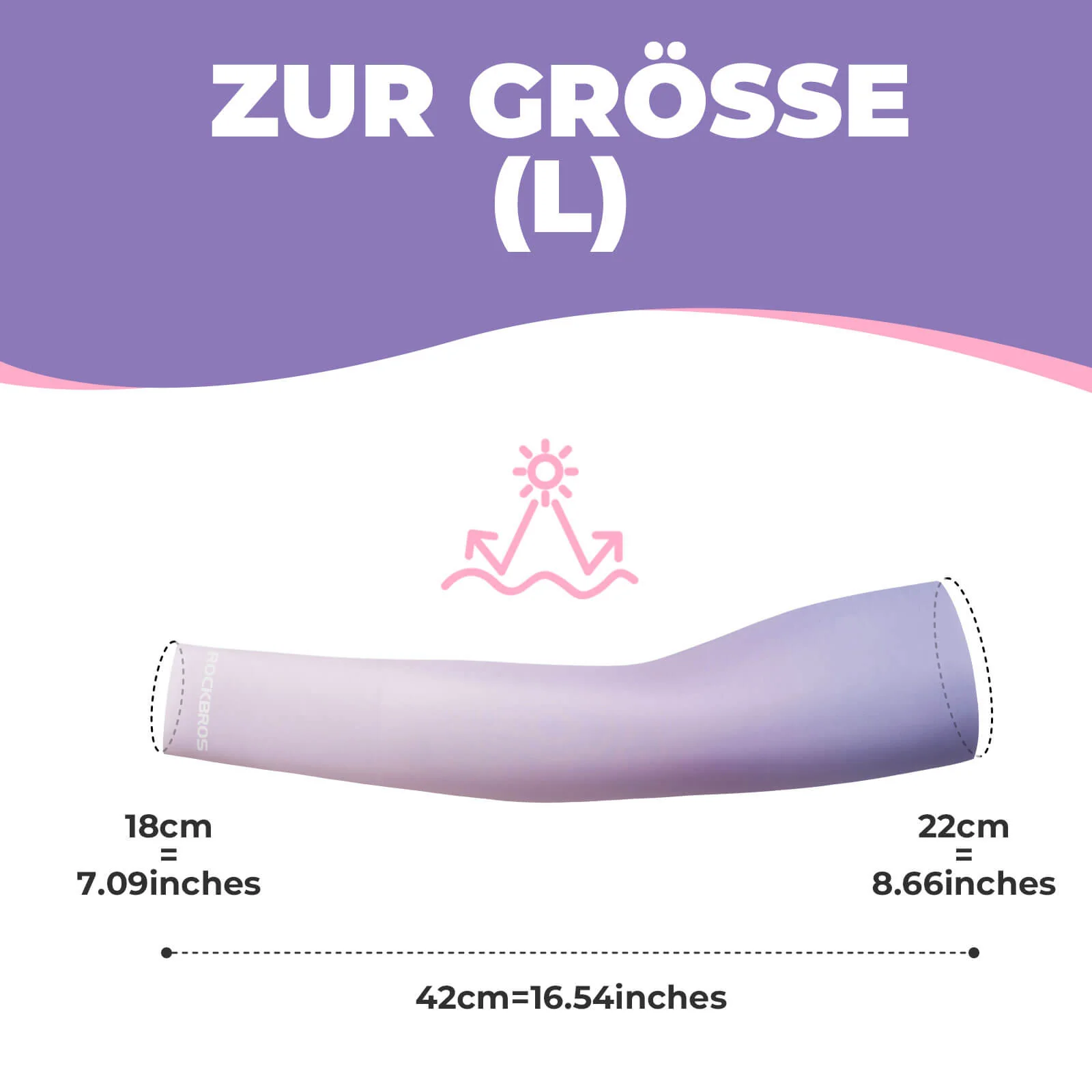 Sonnen Armlinge Arm Sleeve Kühles Gefühl Schnelltrocknend - Image 5