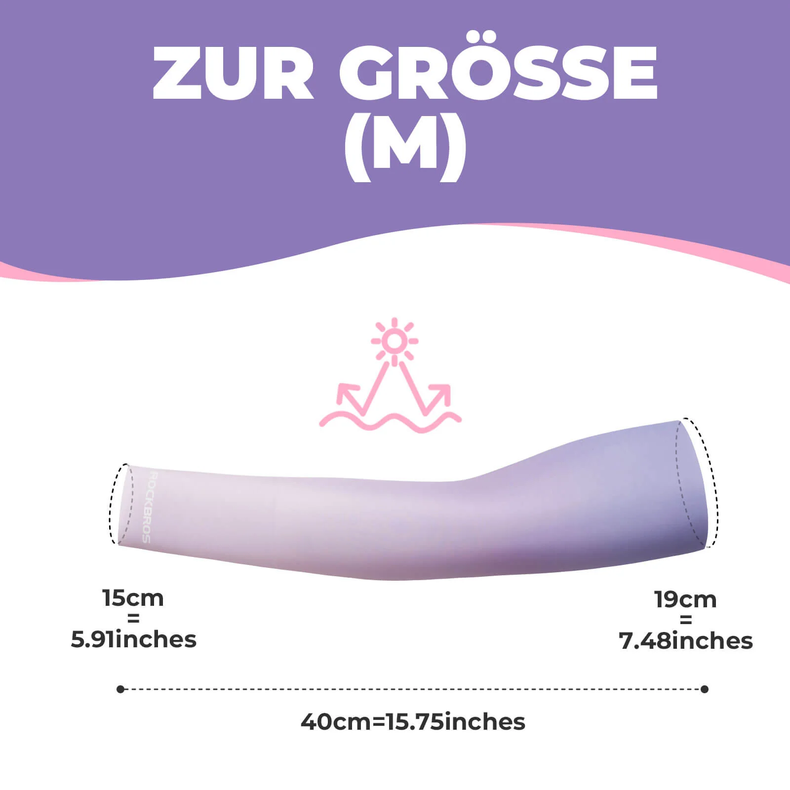Sonnen Armlinge Arm Sleeve Kühles Gefühl Schnelltrocknend - Image 6