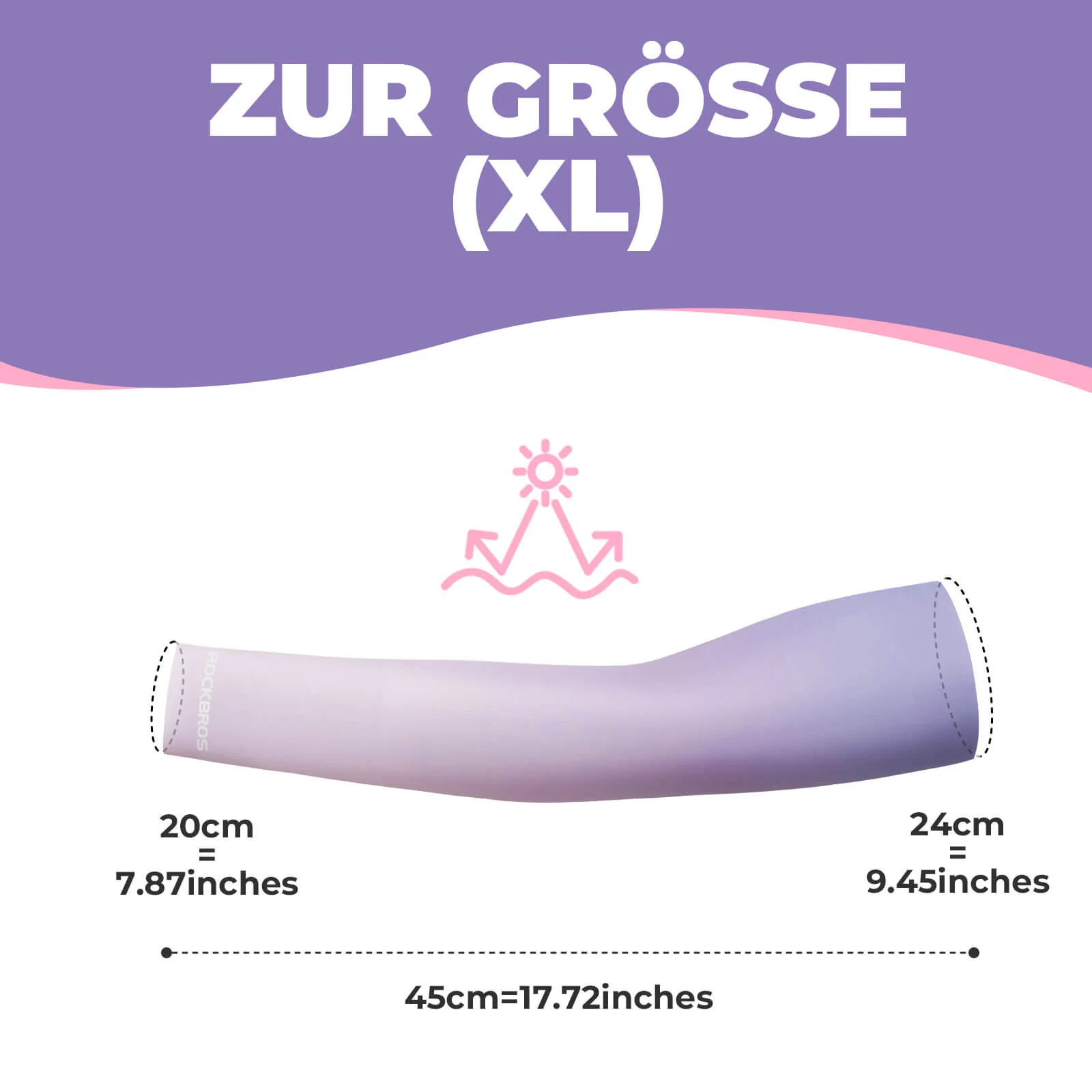 Sonnen Armlinge Arm Sleeve Kühles Gefühl Schnelltrocknend - Image 7