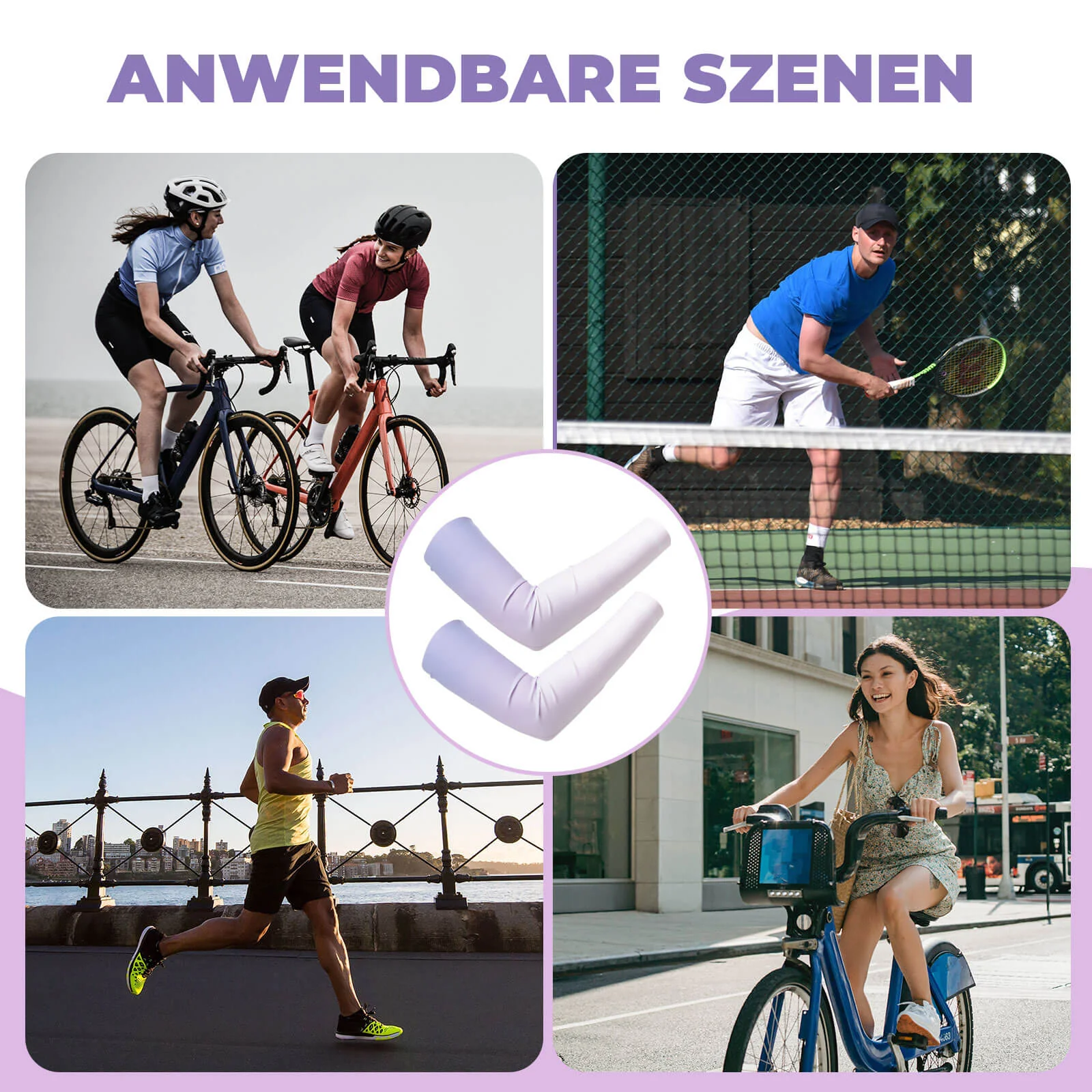Sonnen Armlinge Arm Sleeve Kühles Gefühl Schnelltrocknend - Image 9